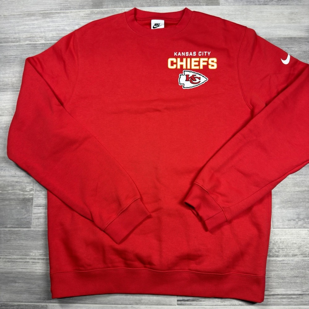 Kansas City Chiefs Nike Men's Mdn Primetime Club‎ Fleece Pullover Sweatshirt Red